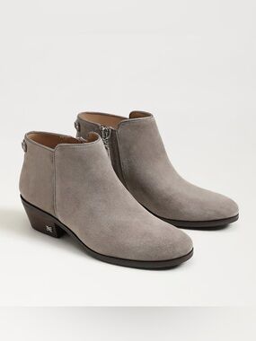 Sam Edelman Petty Greige Suede Ankle Boots